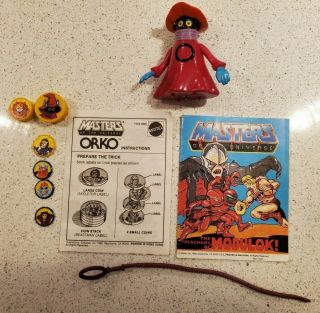 Vintage Motu He - Man Orko W/magic Trick And Rip Cord Near Complete