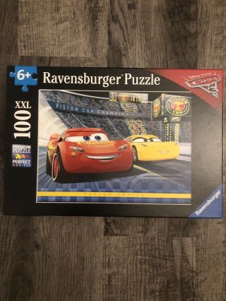 Disney Pixar Cars 3 Ravensburger Puzzle 100 Piece Xxl 6,  Lightning Mcqueen