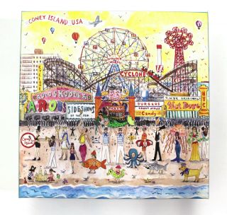 Coney Island 500 Piece Puzzle :summer At The Amusement Park - Storring By Galison