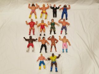 Vintage Titan Sports Ljn Rubber Wrestling Figures Wrestlers Wwf Hulk Hogan