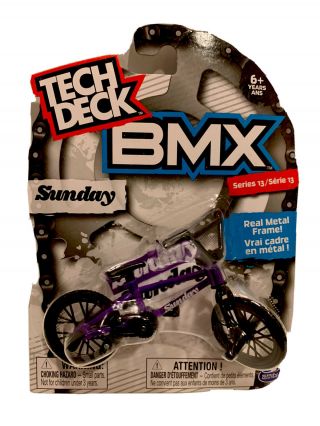 Tech Deck Bmx Series 13 Sunday Real Metal Frame Bike - -