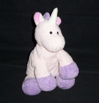 Ty Pluffies Castles Unicorn Pink Purple Plush Stuffed Animal Lovey Toy 2007