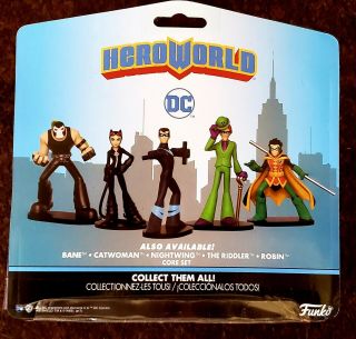 DC Funko HeroWorld Green Lantern & Batgirl 2 pack.  MIMB Core Set FS Series 8 3