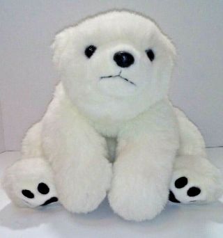 Ty Beanie Buddies Vintage 1997 White " Baby Paws Polar Bear " Plush Large 18 "