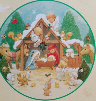 Ruth Morehead Blessed Are Ye Nativity Vtg Christmas 500 Pc Jigsaw Puzzle Current