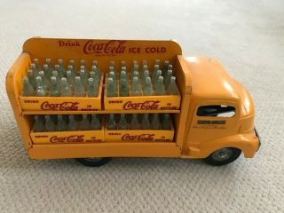 Vintage Smith - Miller Pressed Steel Coca - Cola Truck With Bottles - Well Played