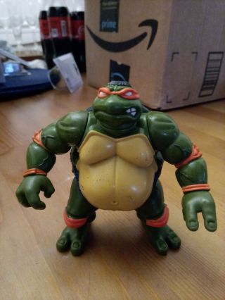 Tmnt Sumo Michaelangelo Mike 1995 Teenage Mutant Ninja Turtles Playmates Toys