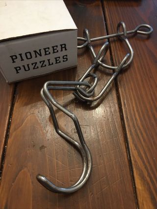 Vintage Pioneer Puzzles Cobra 2 Ii Brain Teaser - Mind Game Metal Pub Puzzle