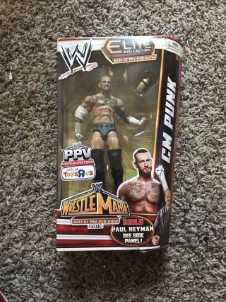 Wwe Elite Best Of Ppv Wrestlemania 28 Cm Punk Toys R Us With Package 2013