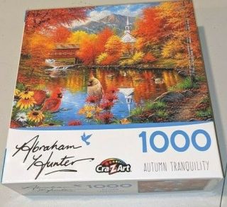 Cra - Z - Art 1000 Pc Jigsaw Puzzle By Abraham Hunter Autumn Tranquility
