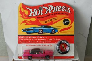 Hot Wheels Redlines 1969 Custom Eldorado Hot Pink Blister Pack
