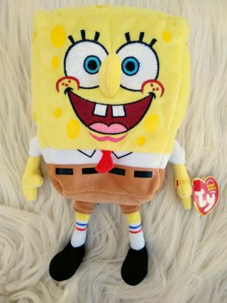 Ty Beanie Babies - Spongebob Movie Promo 2004 Nickelodeon Plush Stuffed Animal