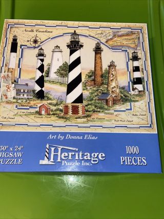 Heritage Thousand Piece Puzzles 30 X 24 Art By Donna Elias