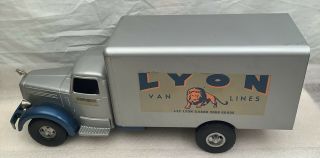 C1950’s Smith Miller Lyon Van Lines Pressed Steel Smitty Toy Truck Fine,
