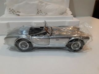 Exoto 1:18 1962 Shelby Cobra260 The First Car In Unpainted Aluminum Shelby Logo