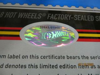2018 Hot Wheels 50th Mainline Factory - Complete Set Low 43 of 1000 RLC 2