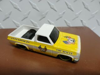 Loose Hot Wheels Yellow Fire Rods ' 83 Chevy Silverado Pickup Authentic 2