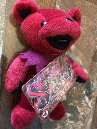 Scarlet Grateful Dead Bean Bear Collectibles 1999 Plush Scarlet Tag