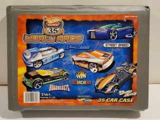Vintage Hot Wheels Highway 35 World Race 35 Car Case With 44 Cars