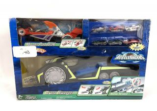 Acceleracers Hot Wheels Value Pack: Drone Sweeper,  Hyper Pod Dlx And 6 Cars Nib