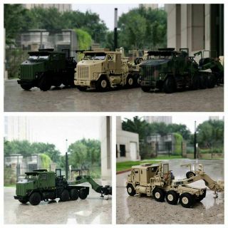 Twh 1:50 Scale Oshkosh Het M1070 Tractor With M1000 Trailer Army Truck Car Model