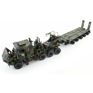 TWH 1:50 Scale OSHKOSH HET M1070 Tractor With M1000 Trailer Army Truck Car Model 2