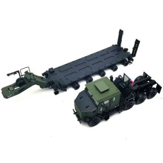 TWH 1:50 Scale OSHKOSH HET M1070 Tractor With M1000 Trailer Army Truck Car Model 3
