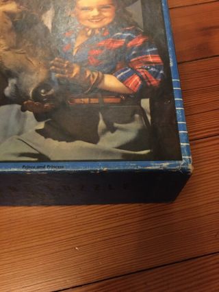 Vintage Whitman Guild Picture Puzzle 300 pc Cow Girl W/horse No.  2900 Series LL 3
