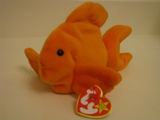 Ty RARE Beanie Babies: Bubbles,  Goldie and Coral Fish - 2
