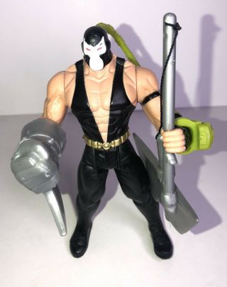Bane Double Attack Axe Batman And Robin Action Figure Complete Kenner 1997