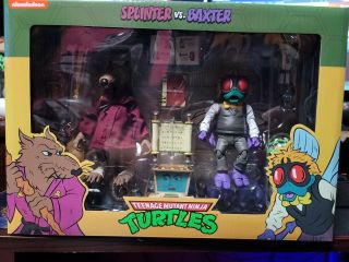 Teenage Mutant Ninja Turtles Splinter Vs Baxter Neca - Target Tmnt 2 - Pack