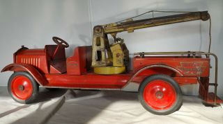 1920s Keystone Pressed Steel " Packard " Wrecker Tow Truck 27 " Long