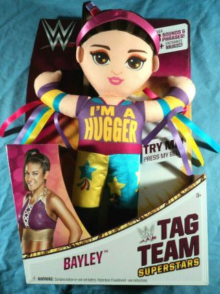 Mattel Wwe Tag Team Superstars Bayley 14 " Talking Plush Doll