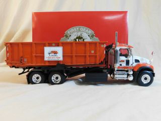 K.  Hoving LRS First Gear 19 - 3695 Mack Roll - Off Refuse Truck DieCast 1:34 Chicago 3