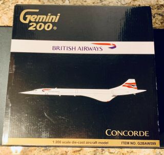 Gemini Jets 1:200 British Airways Concorde G - Boac G2baw599 2016 Release