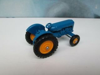Matchbox/ Lesney 72a Fordson Major tractor Blue - YELLOW Hubs / Black Tyres - NB 4
