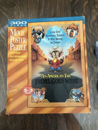 300 Piece Movie Poster Puzzle: An American Tail: Fieval Goes West