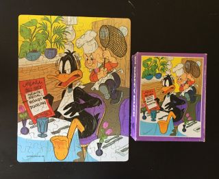 Complete Vintage 1980 Looney Tunes Puzzle Warner Bros Daffy Duck Whitman A10