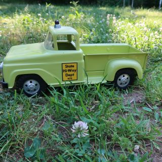 1958 1950s Restored Vintage Tonka State Hi - Way Dept 975 Lime Green Truck