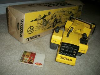 Tonka Mighty Scraper And Pamplet First Year Made 1960s Great.