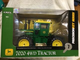 Ertl 1/16 John Deere 7020 Tractor 4wd Precision Key Series 7