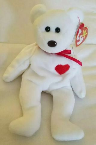 Ty Beanie Babies Valentino The Bear 1993 Retired With Tags