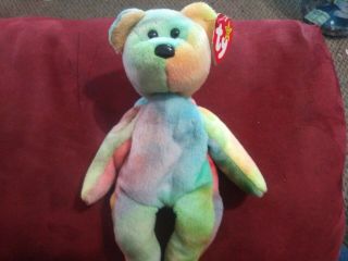 Garcia The Bear Ty Beanie Baby Style 4051 Tags Attached 8 - 1 - 95
