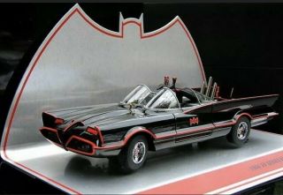 1966 Tv 1:18 Hot Wheels Collectible Elite Batmobile Barris Mib
