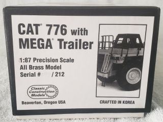 Ccm Classic Construction Models Cat Caterpillar 776 Off - Road Truck Mega Trailer