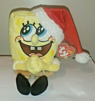 Ty Beanie Baby - Spongebob Jollyelf (squarepants) (8.  5 Inch) With Tags