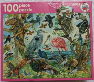 “birds” Vintage 1995 Frank Schaffer Publications 100 Pc Jig Puzzle Fs - 56010