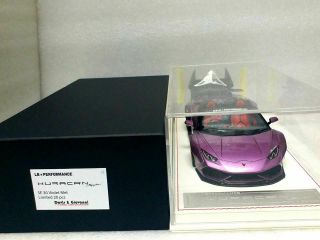 Davis & Giovanni 1/18 Lb Performance Huracan Spyder Se 30 Violet W/display Case