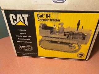 Caterpillar Cat D4 Crawler Tractor With Blade - Gilson Riecke Ccm 1:16 Model