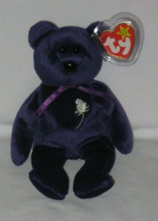 Ty Beanie Baby - Princess Diana Bear 1997 - Retired - Mwmt